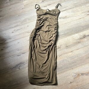 Jonathan Simkhai Dress. Size Small Olive Green